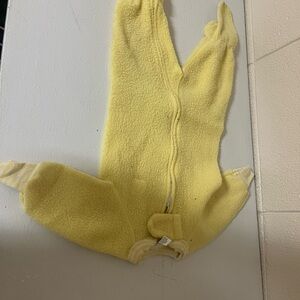 Yellow Kids One Piece Footie